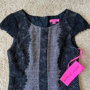 NWT Betsey Johnson black lace dress
